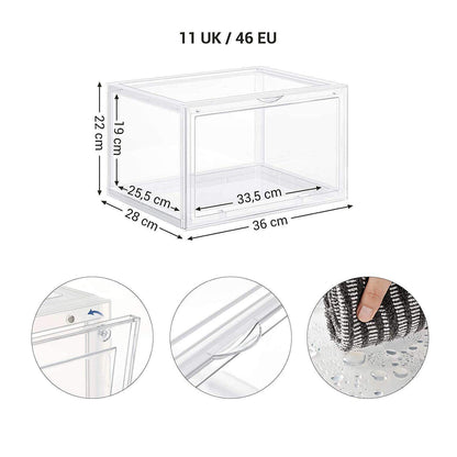 Nancy's Lourinha Opbergboxen - Schoenenboxen - Stapelbaar - PP - Transparant