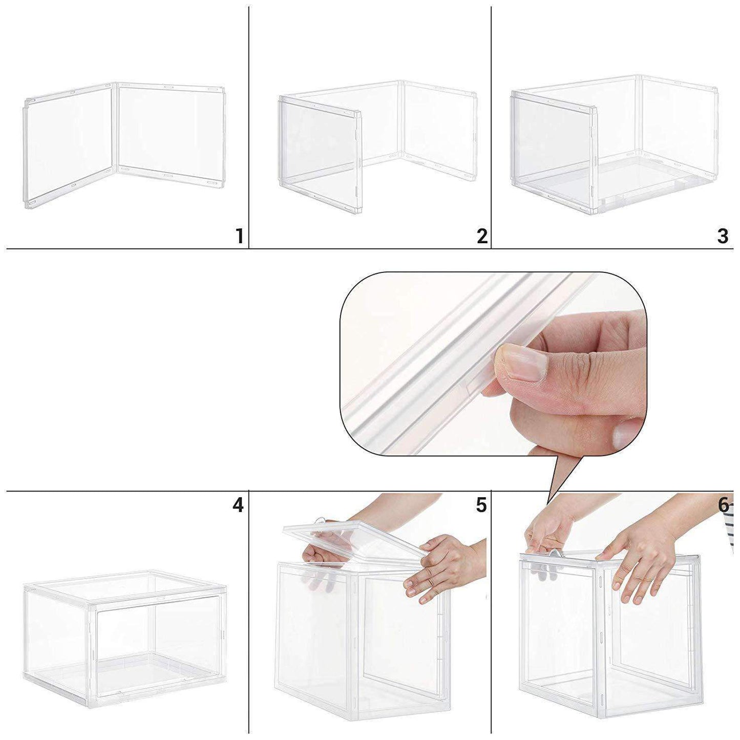 Nancy's Lourinha Opbergboxen - Schoenenboxen - Stapelbaar - PP - Transparant