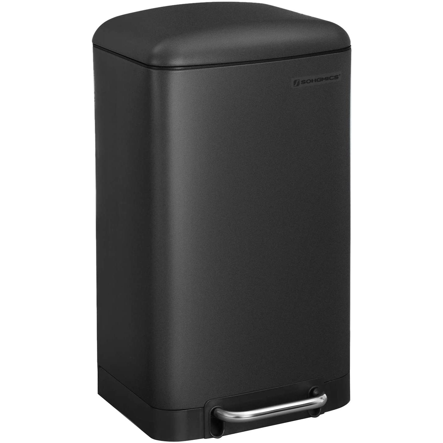 Nancy's Arcas Pedaalemmer - Prullenbak - Afvalemmer - Zwart - Staal - 30 Liter
