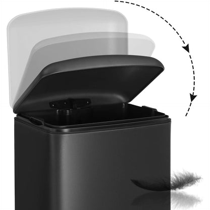 Nancy's Pedal Bin 30 L - Poubelles - Noir - 34,5 x 61,5 x 27,5 cm (L x H x P)