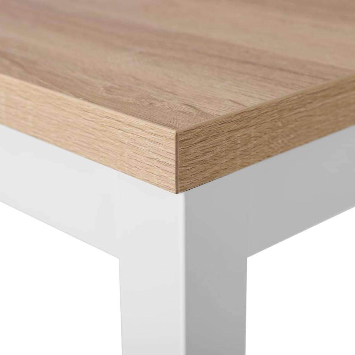 Nancy's Bureau Eikenhout - Computer Tafel Wit - Bureaus 120 x 76 x 60 - Nancy HomeStore