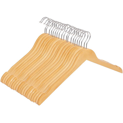 Nancy's Maple Wood Kleerhangers - 20 Stuks - 360 Graden Draaibare Hanger - Kledinghangers - Hemd of Jurk - Hout