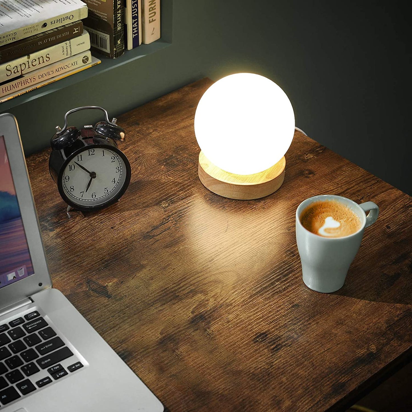 Nancy's Whatcom Bureau - Industriële Werktafel - Computertafel - Bruin / Zwart - 100 x 50 x 75 cm