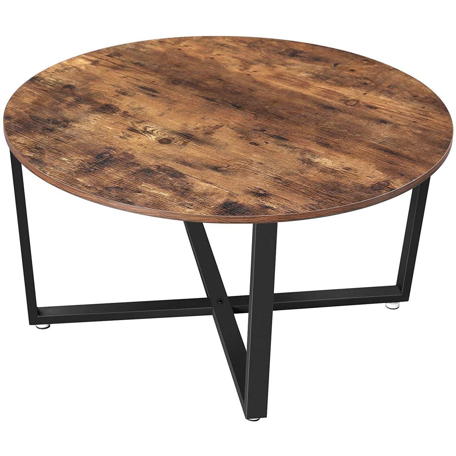Nancy's Ronde Salontafel - Industriële Stijl - Bijzettafel - Koffietafel - ± Ø 90 x 45 cm