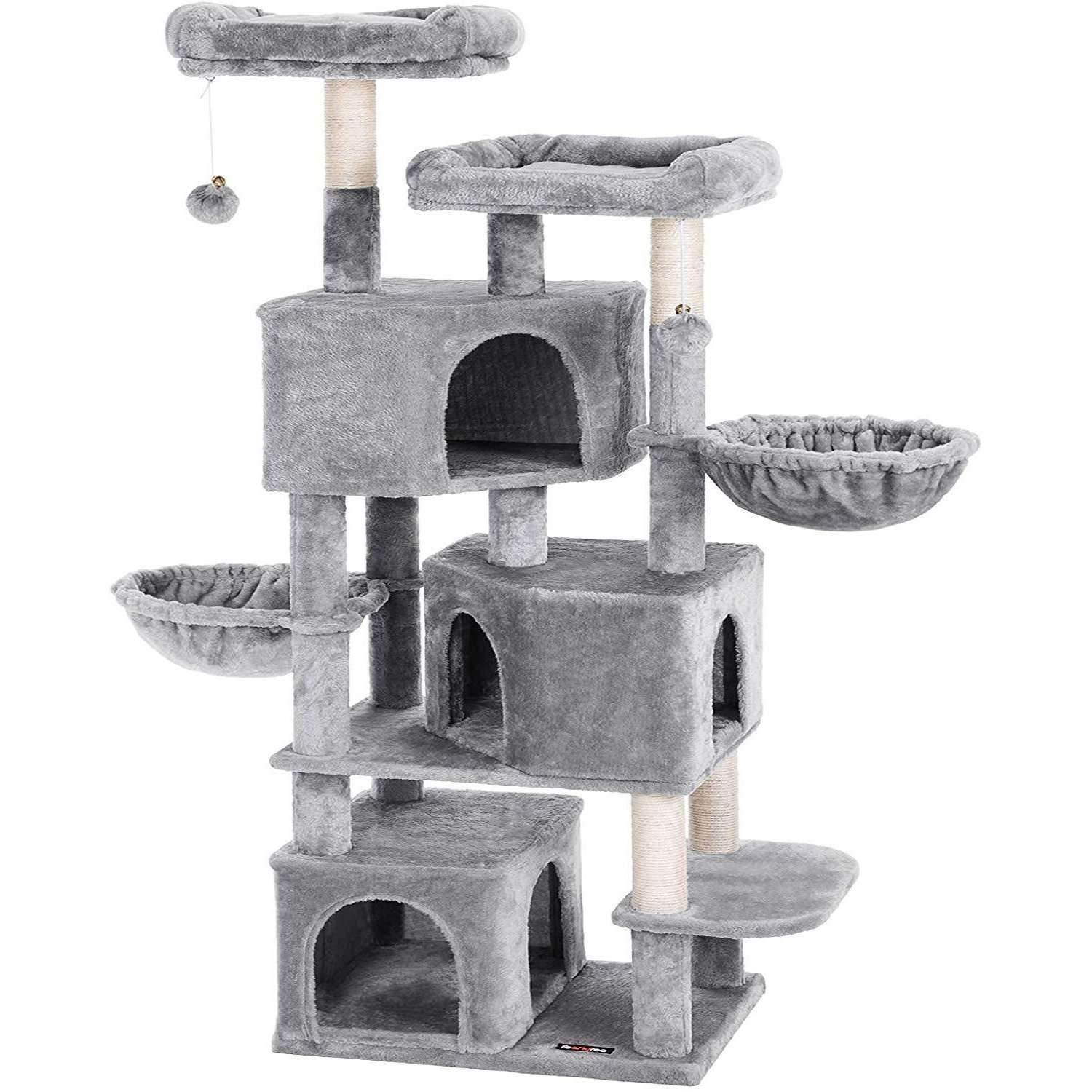 Nancy's Kattenboom met 3 kattengrotten - 164 cm - Kattenhuis - Krabpaal - Kattenboom - Katten Krabpalen