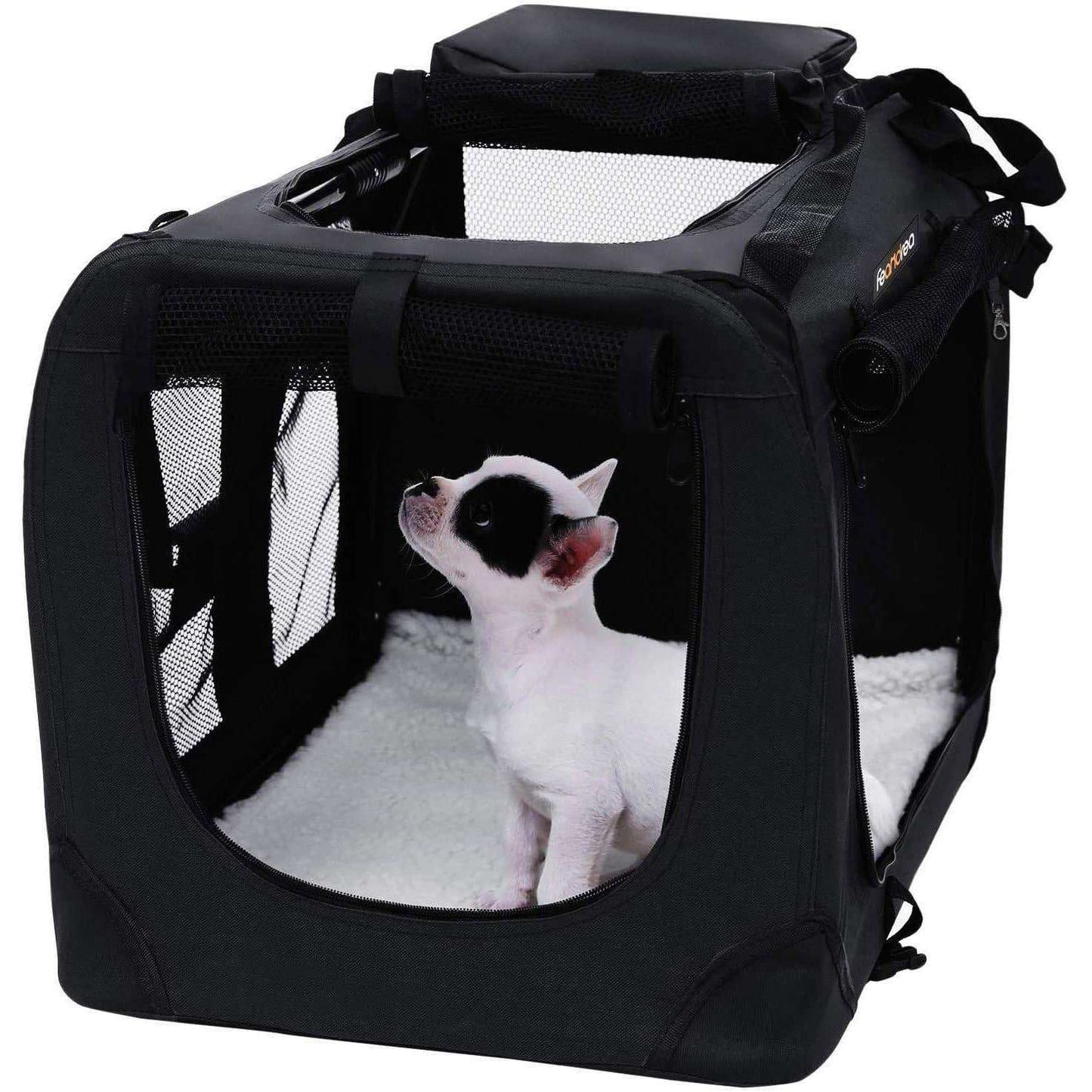 Nancy's Cholula Transport Box - Dog Box - Transport Bag - Foldable Cat Box - Black 50x35x35 cm
