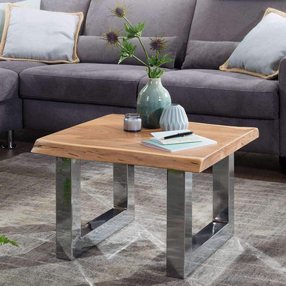 Nancy's Salontafel - Bijzettafel - Massief Houten - 58 x 40 x 60 cm