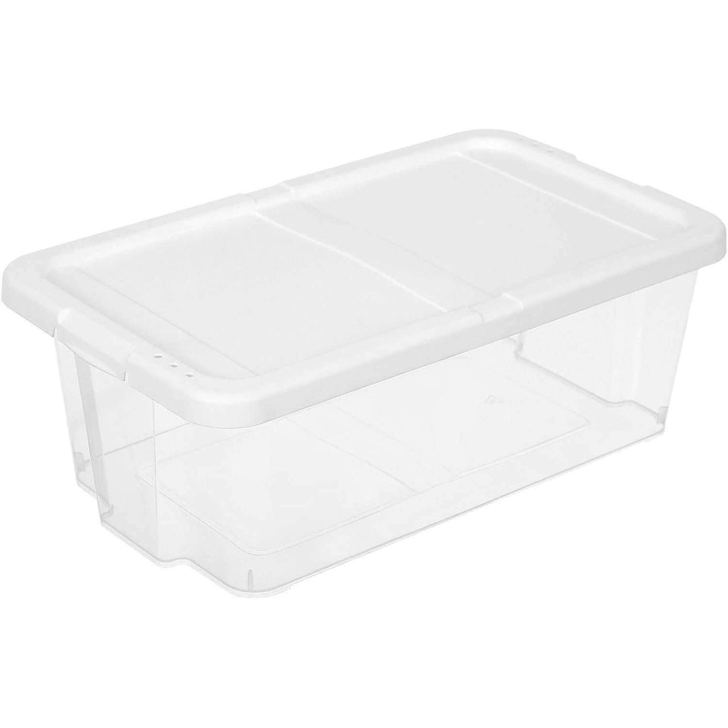 Nancy's  Schoenendoos - Set van 12 - Transparante Opbergdoos  - Plastic Deksel - 35 x 20 x 12,5 cm