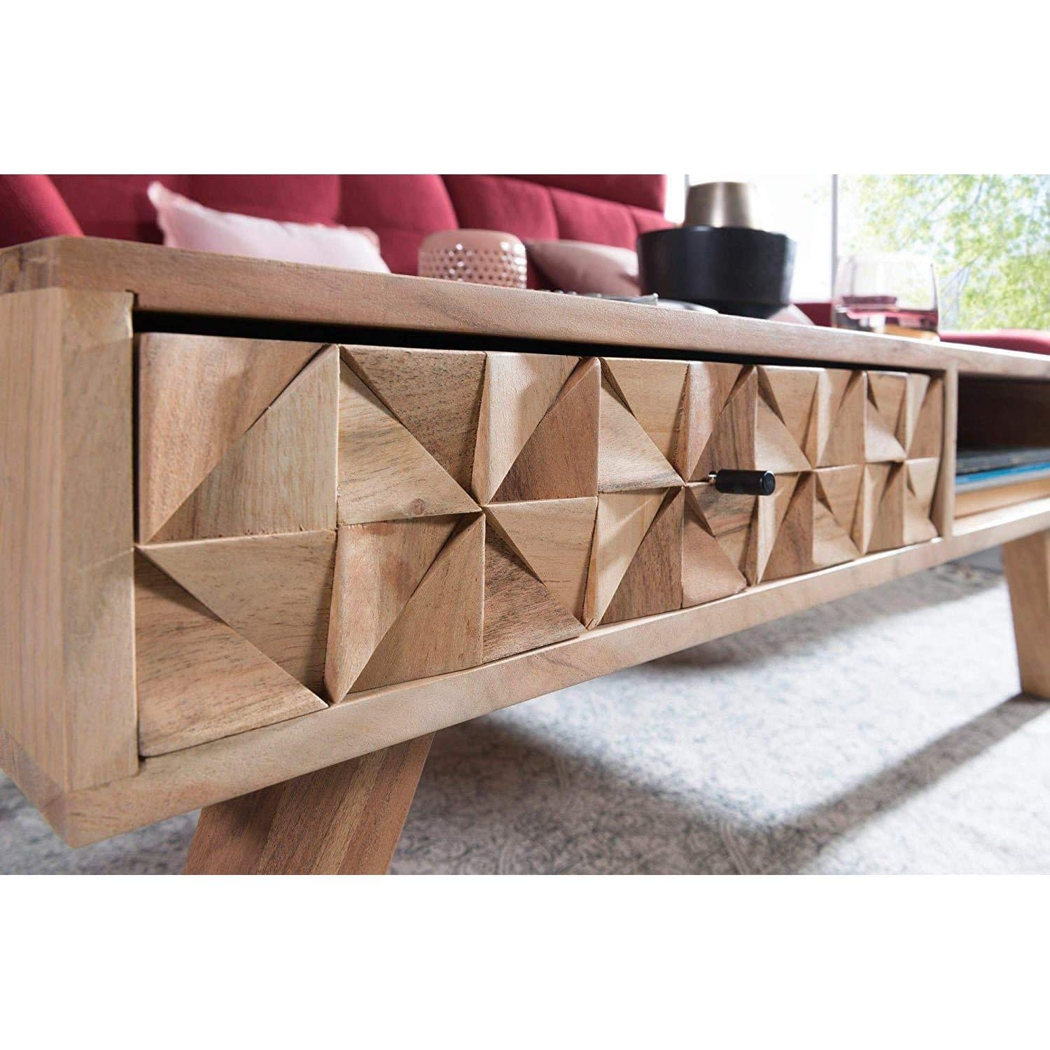 Nancy's Muaba Salontafel - Koffietafel - Massief Acaciahout - 95 x 50 x 35 cm