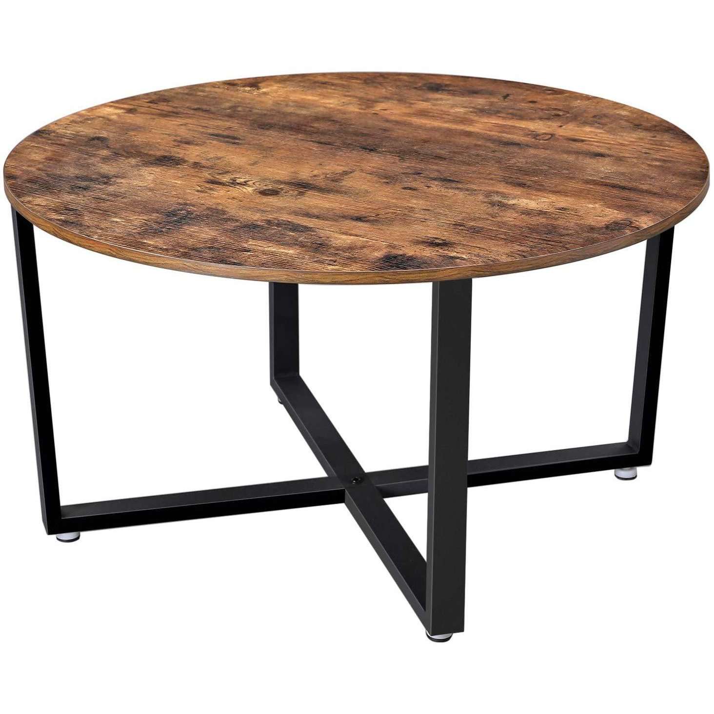 Nancy's Ronde Salontafel - Industriële Stijl - Bijzettafel - Koffietafel - ± Ø 90 x 45 cm