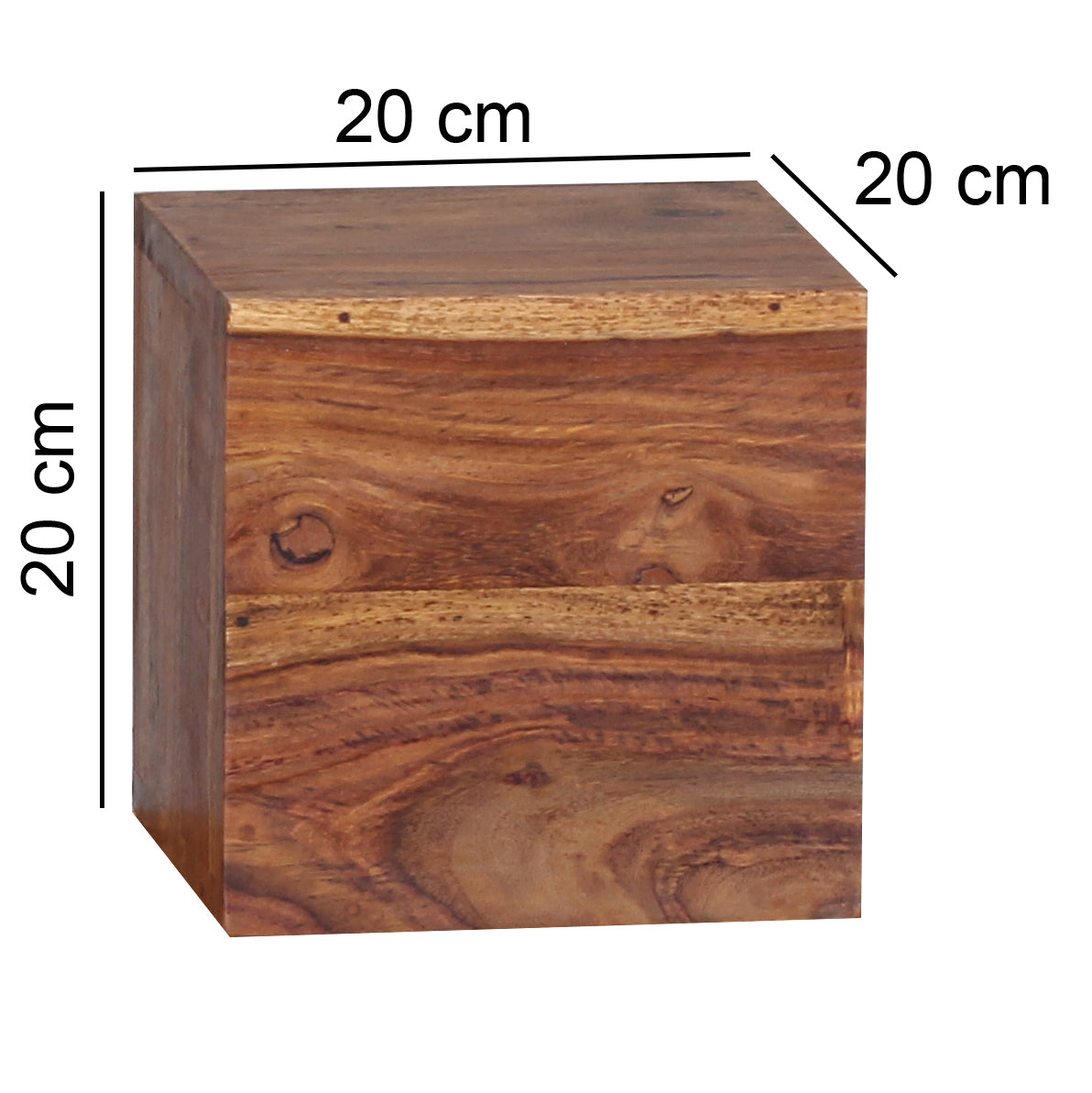 Nancy's Jericho Wandplanken Set Van 4 - Wandblokken - Massief Sheeshamhout - Verschillende afmetingen
